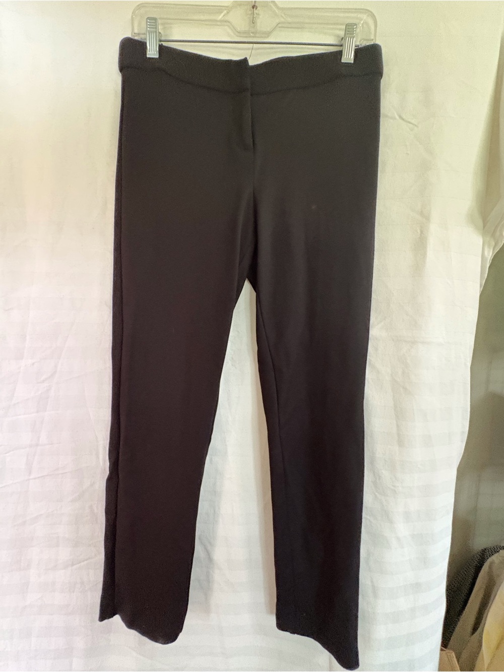 Amanda & Chelsea Black Straight Leg Pull-On Pants